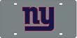New York Giants Laser Cut Silver License Plate - SET OF 6 - Sports Merchandise