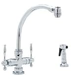 Blanco Medallion Kitchen Faucet W/ Side Spray (Antique Copper)