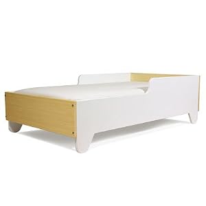 Hiya Toddler Bed - Polar White & Bamboo