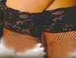 y2 Elegant n Unique - Fishnet Stocking 1727 with Lace Top in One Size and Queen Plus Size Black White Red