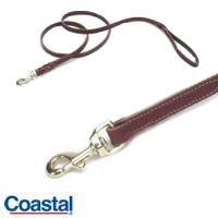 Circle T Leather Flat Leash 3/4 in. x 6 ft. Oak Tanned Chestnut