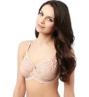 Textured Jacquard Lace Minimiser C-G Bra