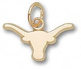 Texas Longhorns Solid 10K Gold Longhorn 1/4'' Pendant