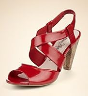 Crossover Strap Peep Toe Slingback Sandals