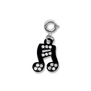 Buy FUN CHARM IT! Black Music Note Charm with Ice Crystals by  