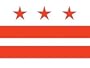 Valley Forge Nylon District Of Columbia Flag, measures 3-Foot x 5-Foot