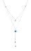 Star Glass Bead Y-Necklace - Blue, by Anat Eyal