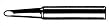 Weller ST2 .093" x 0.750" ST Series Screwdriver Tip for WP25, WP30, WP35, WLC100