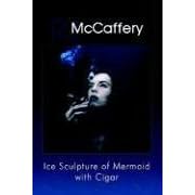 Ice Sculpture of Mermaid with Cigar
