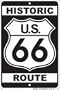 Historic US Route 66 Sign