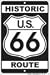 Historic US Route 66 Sign