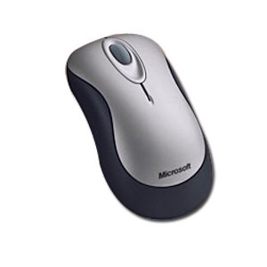 Microsoft Wireless Optical Mouse 2000- Sterling Grey ( 69J-00002 )