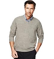 Cashmilon™ V-Neck Plain Jumper