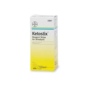 Ketostix Bayer Reagent Strips for Urinalysis, Ketone Test