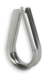 Industrial Grade 1DLG8 Thimble, StainlessSteel, 1/8In, Pk25