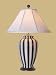Black Stripes Porcelain Vase Lamp 31