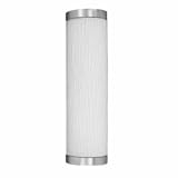 American Fluorescent FUW213SNEC Fusion Outdoor Sconce, Unique Smooth White Glass Diffuser... by American Fluorescent