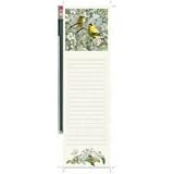 Wellspring Magnetic Refrigerator Note Pad with Pencil, Hautman Brothers Collection, Goldfinches