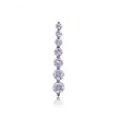 Large Diamond Journey Pendant in 14 Karat White Gold