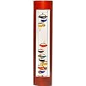 Galileo Thermometer, 17 Inch Tall, Wood Framed, Cherry Finish