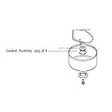 Bosch 047972 Gasket Stainless Steel Bowl Bushing 4/Pkg