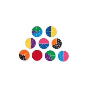Pie Fractions Math Manipulatives