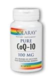 CoQ-10 ( Pure Coenzyme Q-10 ) ( 100 mg, 30 mg, 60 mg, 120 mg ) 30 Capsules Solaray