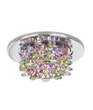 IMAGE OF Geometrix by Schonbek VCR432SAP Vertex 1 Light Recessed Lighting Trim with Sapphire Strass crystal