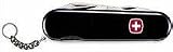 NEW+WENGER TRAVELERTM BLACK SWISS ARMY POCKET KNIFE