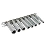 9 PC 1/4" DEEP CHROME SOCKET SAE