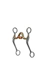 Metalab Stainless Steel Quarter Horse Bit with Copper Cricket - Stainless Steel - 4 3/4