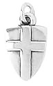Sterling Silver Shield w/Cross Charm by Bob Siemon