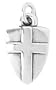 Sterling Silver Shield with Cross Charm by Bob Siemon