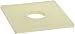Non-Metallic Flat Washer, Fiberglass, Square Shape, USA Made, 1