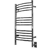Jeeves - CCP-20 - C Curved Electric Towel Warmer - Polished Chrome - 35 in. tall