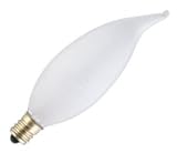 60 watt 120 volt CA10 Candelabra Screw (E12) Base Frosted Decor Incandescent Westinghouse Light Bulb