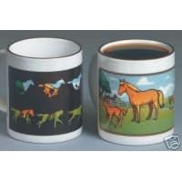 Horse Mug, Horses Stallion Color Changing Coffee Mug by Wondermug