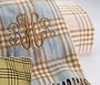 A Soft Idea Baby Blanket Camel and Brown Checked Blanket Unisex