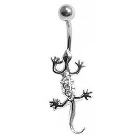 Sg Paris Piercing Nombril Femme Acier Transparent / Cristal