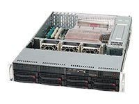 Supermicro Super Micro CSE-825TQ-R720LPB Server Geh&auml;use 2U inkl. 700W (E-ATX, 8x 3,5 SAS/SATA, 2x USB) schwarz