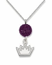 Sacramento Kings Ovation Crystal Necklace