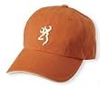 Twill Cap w/3-D Buckmark & Pipe Brim Twill Cap 3D Bkmk Terra Cotta