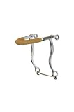 Metalab Chrome Plated Hackamore Pony Bit with Gum Rubber Covered Noseband - Chrome Plated
