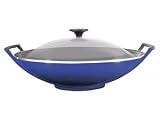 Le Creuset Wok & Glass Lid (New Blue)