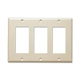 Decora Faceplate, Triple Hole, Beige