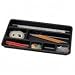 Drawer Organizer Tray, 7-Compartment, 16"x9"x1-1/2", Black RUB25010