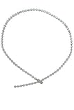 18K White Gold and Diamond Designer Adjustable necklace
