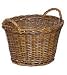 Mueller 83259 Ernte- und Kartoffelkorb Durchmesser 45 cm, aus ungeschälter Weide