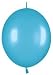 Mayflower Balloons 30621 Link-O-Loon 12 Inch Pearlized Blue Pack Of 25