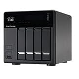 Cisco NSS 324 4-Bay 4 TB (4 x 1 TB) Smart Network Attached Storage NSS324D04-K9